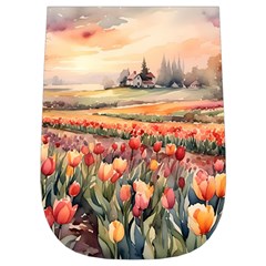 Tulips Field Tree Wristlet Pouch Bag (Small) from ArtsNow.com Left Side