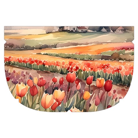 Tulips Field Tree Make Up Case (Small) from ArtsNow.com Side Right