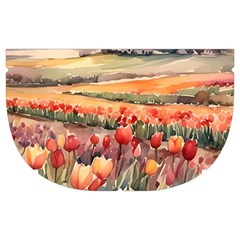 Tulips Field Tree Make Up Case (Medium) from ArtsNow.com Side Right