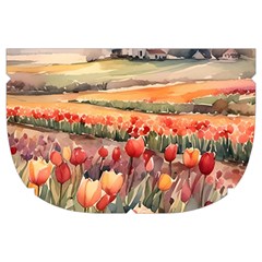 Tulips Field Tree Make Up Case (Large) from ArtsNow.com Side Right