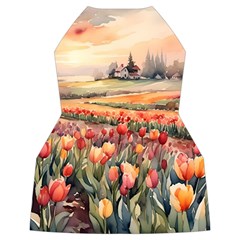 Tulips Field Tree Women s Long Sleeve Raglan T Back
