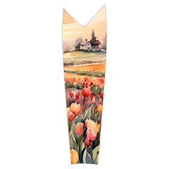 Tulips Field Tree Women s Long Sleeve Raglan T Right Sleeve Side
