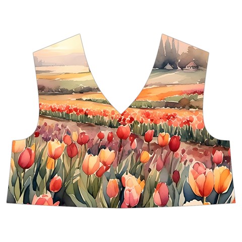 Tulips Field Tree Kids  Midi Sailor Dress from ArtsNow.com Front Top