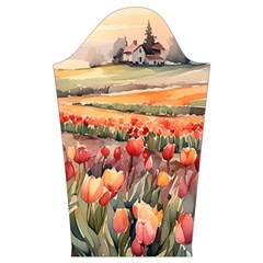 Tulips Field Tree Kids  Long Sleeve Velvet Lounge Robe from ArtsNow.com Sleeve Right