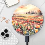 Tulips Field Tree Wireless Fast Charger(White)