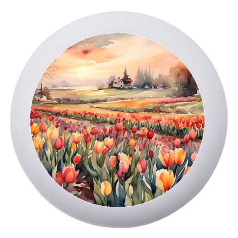 Tulips Field Tree Dento Box with Mirror from ArtsNow.com Front