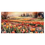 Tulips Field Tree Banner and Sign 6  x 3 