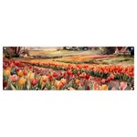Tulips Field Tree Banner and Sign 12  x 4 