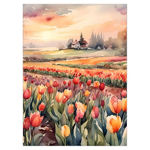 Tulips Field Tree Playing Cards Single Design (Rectangle) with Custom Box from ArtsNow.com Card