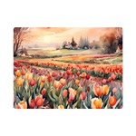 Tulips Field Tree 35  x 27  Premium Plush Fleece Blanket (Mini)