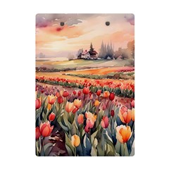 Tulips Field Tree A5 Acrylic Clipboard from ArtsNow.com Back