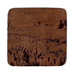 Tulips Field Tree Square Wood Guitar Pick Holder Case And Picks Set from ArtsNow.com Front