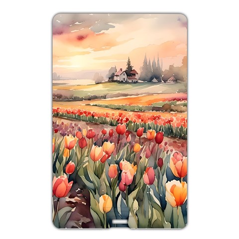 Tulips Field Tree Name Card Style USB Flash Drive from ArtsNow.com Back