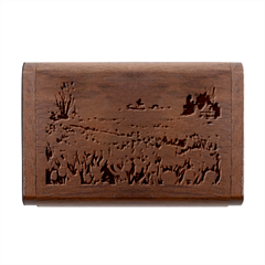 Tulips Field Tree Wood Oval USB Flash Drive from ArtsNow.com Box