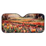 Tulips Field Tree Car Windshield Sunshade
