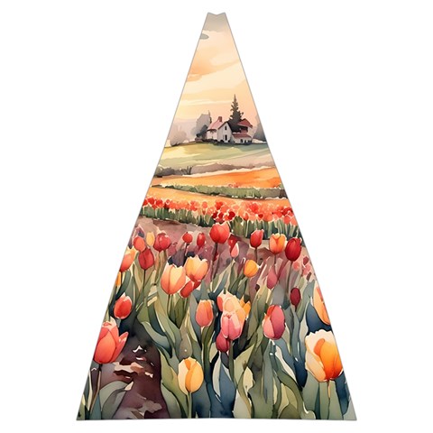 Tulips Field Tree Automatic Folding Umbrella with Case (Large) from ArtsNow.com 13.71 x19.92  Umbrella - 2