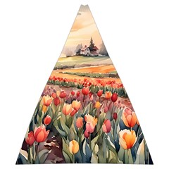 Tulips Field Tree Automatic Folding Umbrella with Case (Medium) from ArtsNow.com 17.22 x19.95  Umbrella - 2