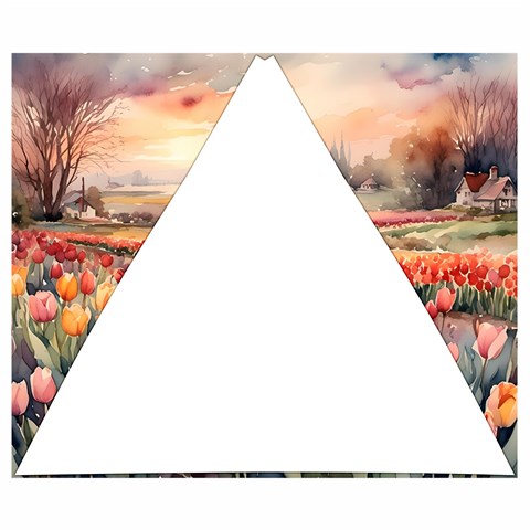 Tulips Field Tree Automatic Folding Umbrella with Case (Small) from ArtsNow.com 19.98 x16.78  Umbrella - 4