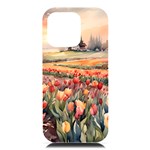 Tulips Field Tree iPhone 16 Pro Max Black UV Print PC Hardshell Case