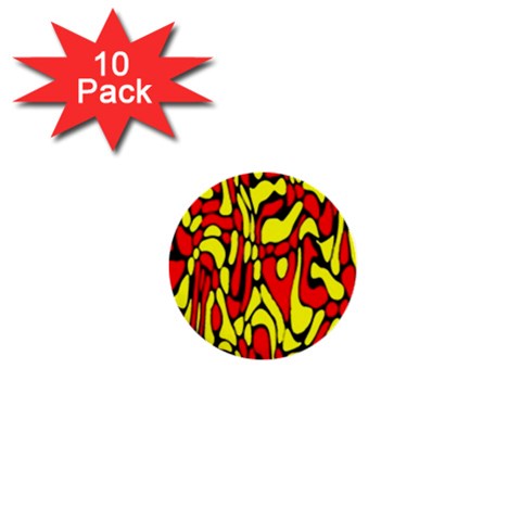 RBY 127 1  Mini Buttons (10 pack)  from ArtsNow.com Front