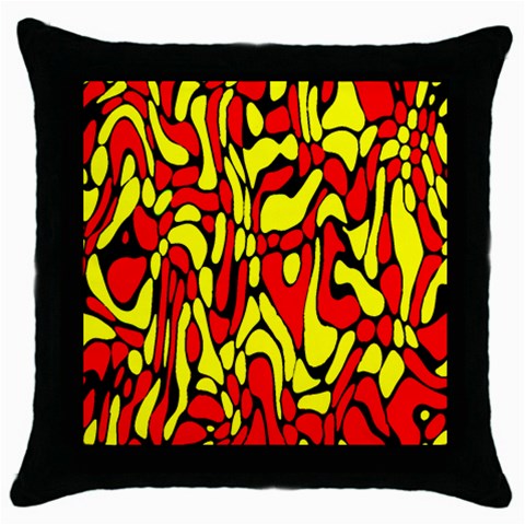 RBY 127 Throw Pillow Case (Black) from ArtsNow.com Front