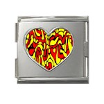 RBY 127 Mega Link Heart Italian Charm (18mm)