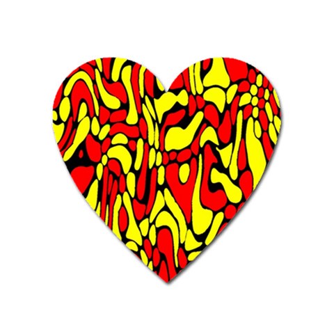 RBY 127 Heart Magnet from ArtsNow.com Front