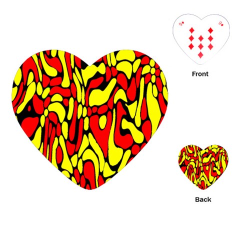 RBY 127 Playing Cards Single Design (Heart) from ArtsNow.com Front