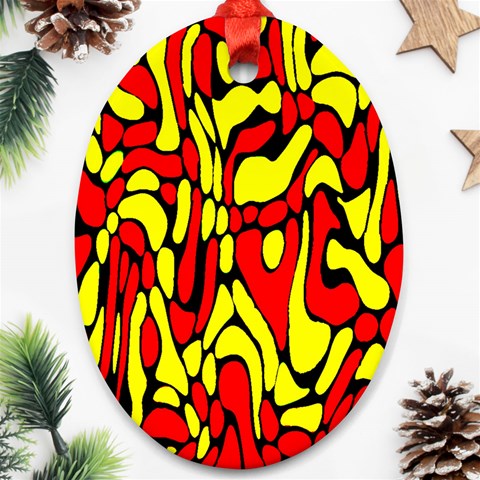 RBY 127 Oval Ornament (Two Sides) from ArtsNow.com Front