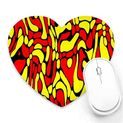 RBY 127 Heart Mousepad from ArtsNow.com Front