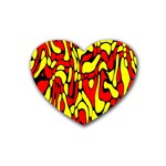 RBY 127 Rubber Heart Coaster (4 pack)