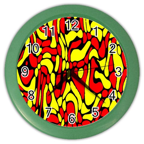 RBY 127 Color Wall Clock from ArtsNow.com Front