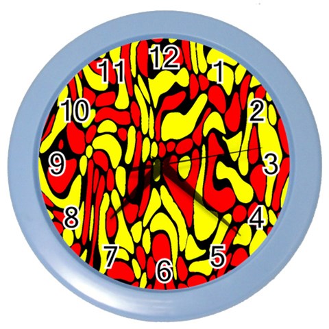 RBY 127 Color Wall Clock from ArtsNow.com Front