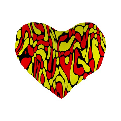 RBY 127 Standard 16  Premium Flano Heart Shape Cushions from ArtsNow.com Front