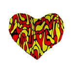 RBY 127 Standard 16  Premium Flano Heart Shape Cushions