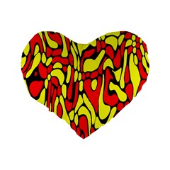 RBY 127 Standard 16  Premium Flano Heart Shape Cushions from ArtsNow.com Back