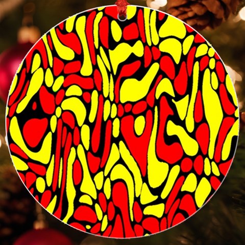 RBY 127 UV Print Acrylic Ornament Round from ArtsNow.com Front