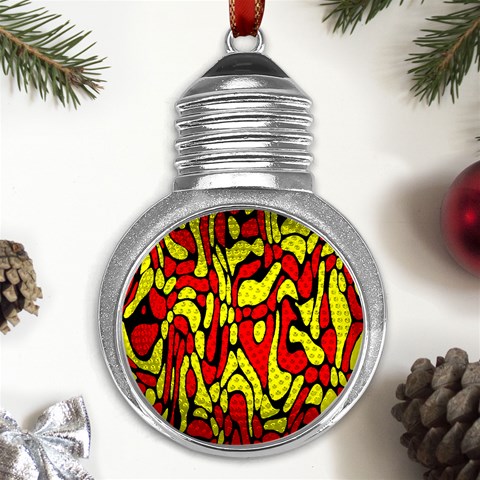 RBY 127 Metal Light Bulb Shape Ornament from ArtsNow.com Front