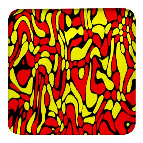 RBY 127 Square Glass Fridge Magnet (4 pack) from ArtsNow.com Front