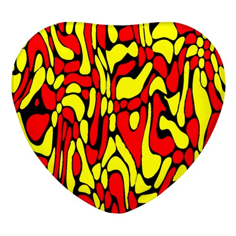RBY 127 Heart Glass Fridge Magnet (4 pack) from ArtsNow.com Front
