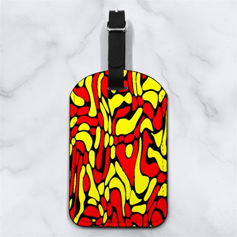 RBY 127 Nappa Leather Luggage Tag Rectangle from ArtsNow.com Front