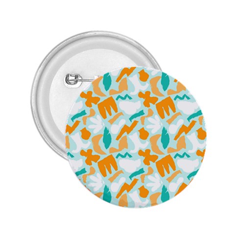 Design Pattern Seamless Tropical 2.25  Buttons from ArtsNow.com Front