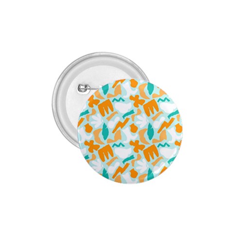 Design Pattern Seamless Tropical 1.75  Buttons from ArtsNow.com Front