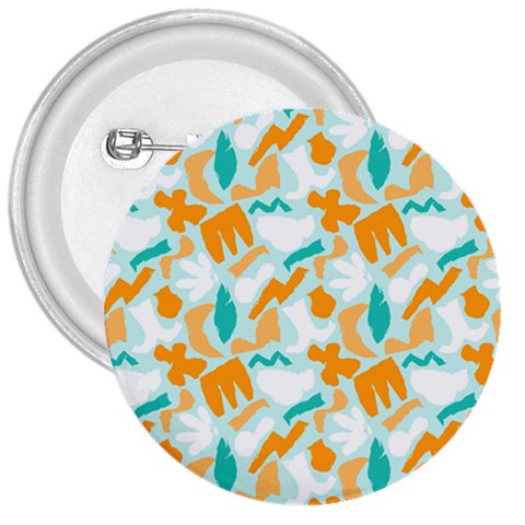 Design Pattern Seamless Tropical 3  Buttons from ArtsNow.com Front