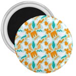 Design Pattern Seamless Tropical 3  Magnets
