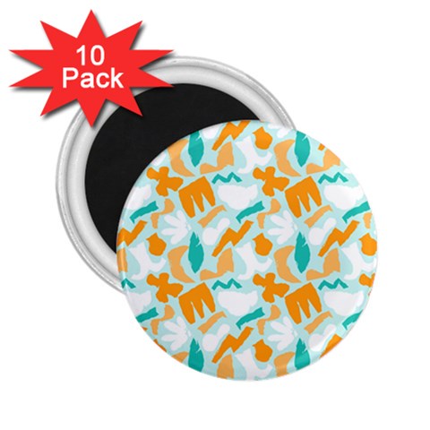 Design Pattern Seamless Tropical 2.25  Magnets (10 pack)  from ArtsNow.com Front