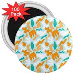 Design Pattern Seamless Tropical 3  Magnets (100 pack)