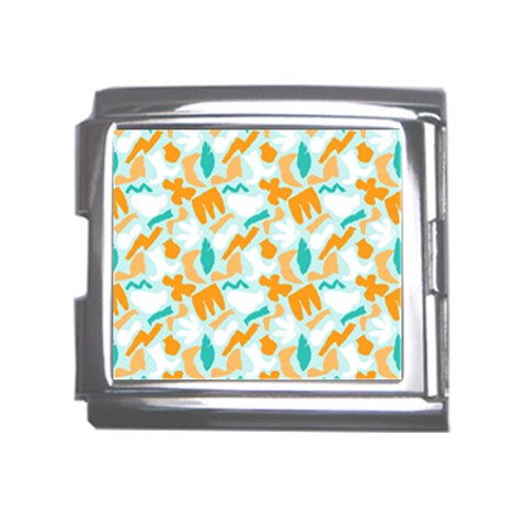 Design Pattern Seamless Tropical Mega Link Italian Charm (18mm) from ArtsNow.com Front