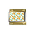 Design Pattern Seamless Tropical Gold Trim Italian Charm (9mm)