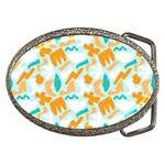 Design Pattern Seamless Tropical Belt Buckles